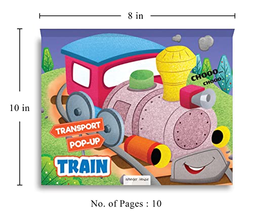 Pop-Up Transport - Train - Gorgeously Illustrated Pop-Up Book For Children - Learn About The World Of Trains And What All They Do