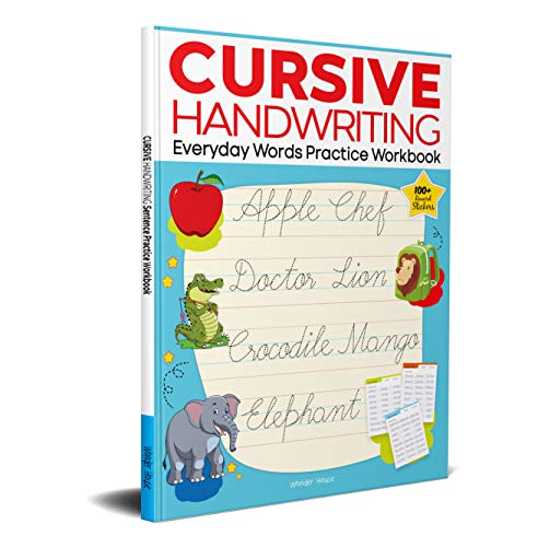 Cursive Handwriting - Everyday Words: Practice Workbook For Children book cover
