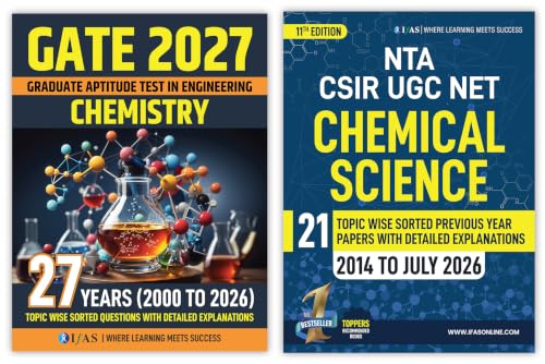CSIR NET Chemical Science and GATE Chemistry PYQ Book | Previous Year Questions with Detailed Solutions Combo 2 Books | Best Chemistry Book for CSIR NET & GATE Exams | IFAS Publications