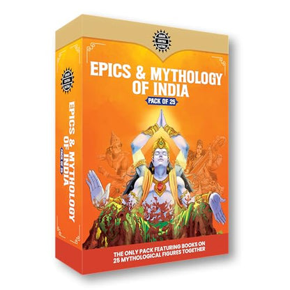Epics & Mythology Pack of 25 | Indian Mythology, History & Folktales | Cultural Stories for Kids & Adults | Illustrated Comic Books | Amar Chitra Katha