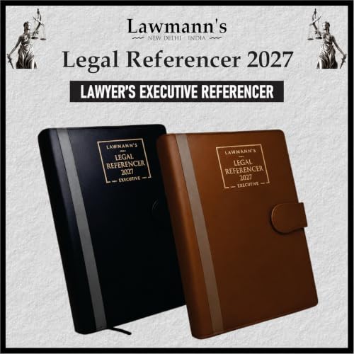 Lawmann's Legal Referencer 2027 | Lawyer's Executive Diary | Size 9.75 * 7.5 Inches | Foam Hardbound with Magnetic Lock | Ad Valorem Fee, Period of Limitation, Offences under BNS & Legal Drafting