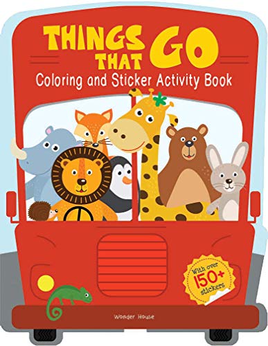Things That Go - Coloring and Sticker Activity Book (With 150+ Stickers) book cover