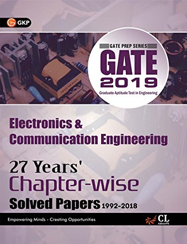 Gate Electronics & Communication Engg. (27 Year’s Chapter wise Solved Papers) 2019 book cover