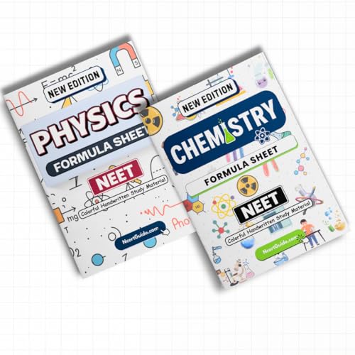 NEET Physics + Chemistry Formula Sheet | Handwritten Colorful Revision Guide | Concepts, Reactions, Laws & Formulas for NEET Preparation