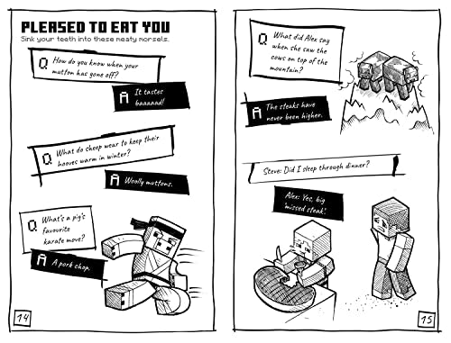 Minecraft Joke Book: An official illustrated Minecraft children’s joke book – perfect for funny kids who are into video games aged 7, 8, 9, 10 and 11!