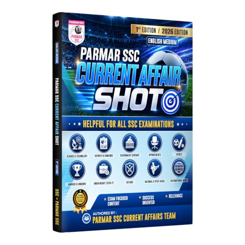 PARMAR SSC Current Affair Shot | English Medium | 1st Edition, 2026 Edition | Helpful For All SSC Examinations | Parmar SSC Current Affair Team | Parmar SSC