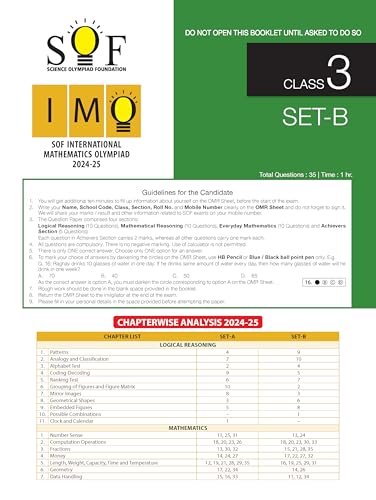 MTG IMO Olympiad 10 Previous Years Papers Class 3 Mathematics (2025-2021 Set A & B) - Model Test Papers with 24 Sample OMR Sheets | PYQ Book For SOF Olympiad 2026-27 Exam