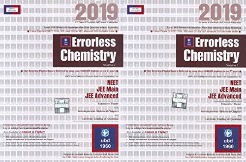 ERRORLESS CHEMISTRY VOL 1 &2(2019) book cover