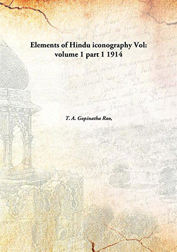 Elements of Hindu Iconography book cover