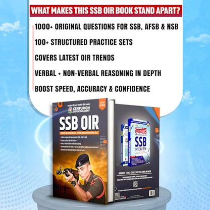 SSB OIR Book – Officer Intelligence Rating Test (Verbal & Non-Verbal Reasoning) | Ranneeti Series by Shishir Dixit Sir | Centurion Defence Academy