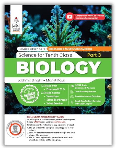 Lakhmir Singh Science Class 10 Biology Part 3 (2026-27 For CBSE Board Exams) | As Per Latest NCERT & CBSE Syllabus | Complete Biology Study for School Exams | NCERT Questions & Anwers, CBQs, Solved Board Papers & Exercises – Science Grade 10