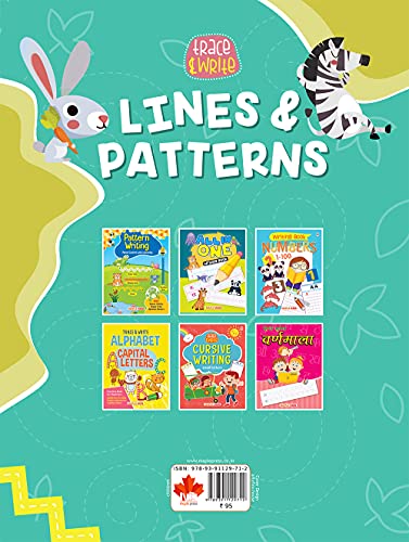 Lines and Curves - Pattern Writing - Writing Practice Book for Kids - 2 to 5 Years Old Kids - Learn and Practice - Tracing Book for Toddlers, Nursery, Pre School Children