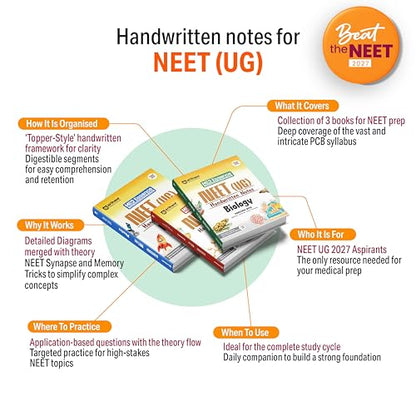 Arihant NEET (UG) Biology Handwritten Notes for Exam 2026-2027 | NEET Synapse, Memory Tricks & Detailed Diagrams | First and Only NEET Targeted Handwritten Notes