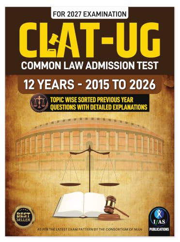 CLAT UG Books for Preparation 2027 | 12 Years (2015-2026) Previous Year Solved Papers with Detailed Solutions | CLAT Books for Preparation 2027 for CLAT UG & Law Entrance Exams | IFAS