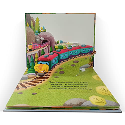 Pop-Up Transport - Train - Gorgeously Illustrated Pop-Up Book For Children - Learn About The World Of Trains And What All They Do