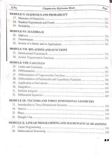 NEERAJ N -311 Mathematics Book - English Medium - for 12th Class of NIOS - Chapter Wise Help Book / Guide including Many Solved Sample Papers and Important Exam Notes– Published by Neeraj Publications