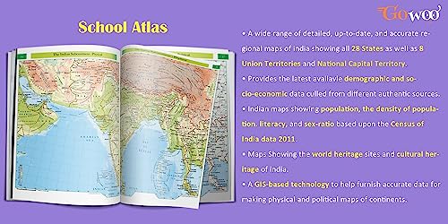 SCHOOL ATLAS LATEST EDITION (ENGLISH) - ART PAPER | School Atlas: Latest Edition with Comprehensive Mapping