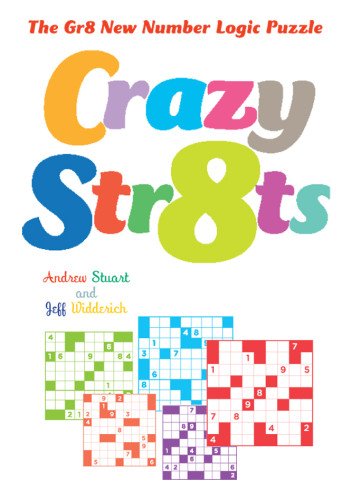 Crazy Str8ts: The Gr8 New Number Logic Puzzle book cover