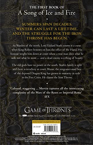 A Game of Thrones (Reissue): Book 1 (A Song of Ice and Fire): The bestselling classic epic fantasy series behind the award-winning HBO and Sky TV show and phenomenon GAME OF THRONES