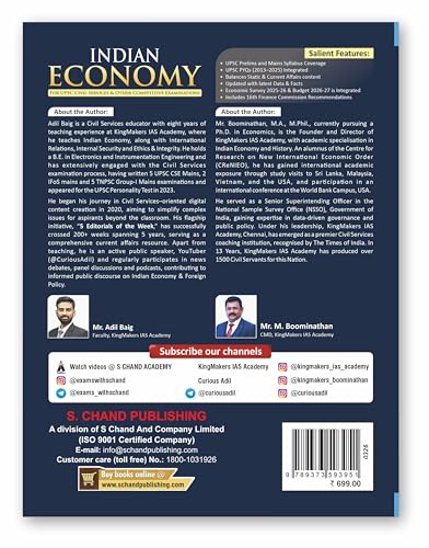 Indian Economy Book 2026 - 2027 for UPSC Civil Services Exam & State PSC Competitive Exams (Prelims + Mains) JAIIB/CAIIB | PYQ Previous Year Question | Taxation, Public Finance, Budget/Economic Survey