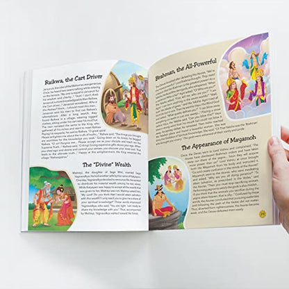 108 Stories from the Vedas, the Puranas and the Upanishads for Children (Illustrated) - Indian Mythology Story Book for Kids - Bedtime Stories -Read Aloud to Infants, Toddlers