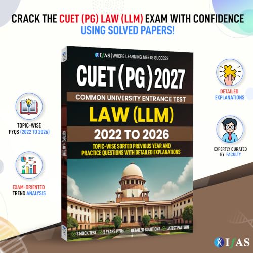 CUET PG Law Entrance Exam Books 2027 | Previous Year Papers (2022–2026) with 3 Mock Tests | CUET PG LLM PYQ Book with Detailed Solutions | Two Brothers Publications