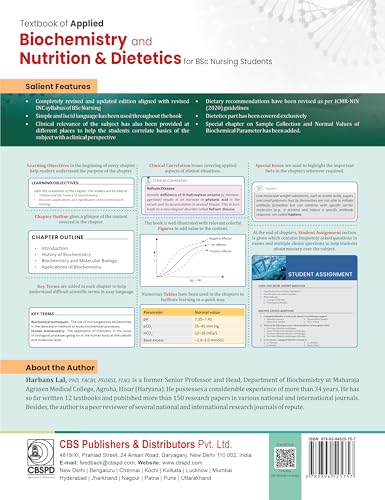 Textbook of Applied Biochemistry and Nutrition & Dietetics for BSc Nursing students -2 e/d