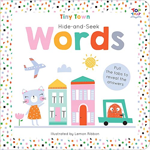 TINY TOWN HIDE AND SEEK: WORDS book cover