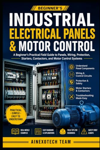 Industrial Electrical Panels & Motor Control: A Beginner's Practical Field Guide to Panels, Wiring, Protection, Starters, Contactors, and Motor Control Systems