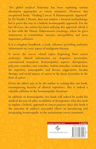 Healing Cancer A Homoeopathic Approach (Volume - I & II) - A Guide to Prevention Management and Treatment of Cancer with Integrated Approach from Dr. Master’s 40 Years’ Experience