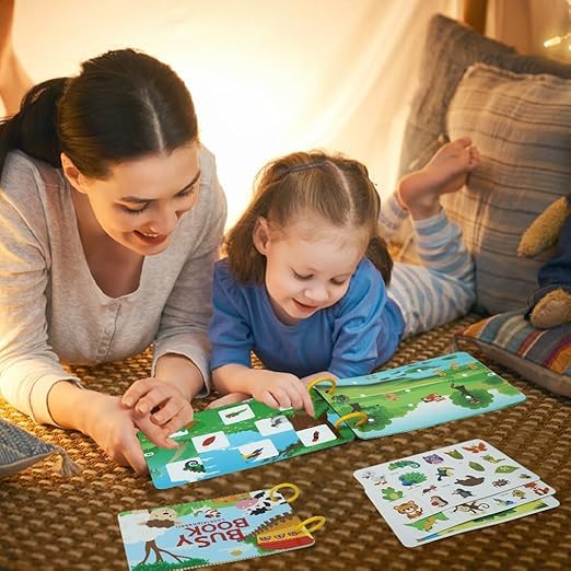 SHNMN Busy Book | Preschool Busy for Toddlers Kids/Children Activities | Quiet Book Alphabets, Animal, Shapes Learning | Kids Age 3-5 Years: 1 (Alphabet,Animal,Learning,Elementary Book)