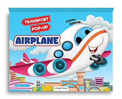 Pop-Up Transport - Airplane - Gorgeously Illustrated Pop-Up Book For Children - Learn About The World Of Airplanes And What All They Do