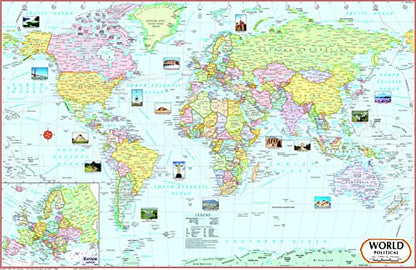 Bihar Map, India Map & World Map | NON LAMINATED | SET OF 3 | Useful for UPSC, PCS, SSC, RAILWAY'S, State and Other Competitive Exams.