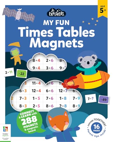 JUNIOR EXPLORERS MAGNETIC BOOKS : TIMES TABLES book cover