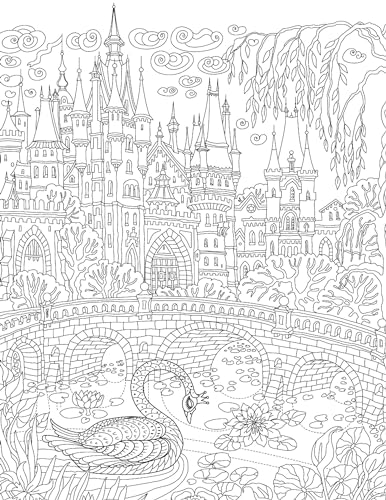 Fantasy Adult Colouring Book for Relaxation & Mindfulness | Imaginative Illustrations to Colour Your Way to Calm and Creativity