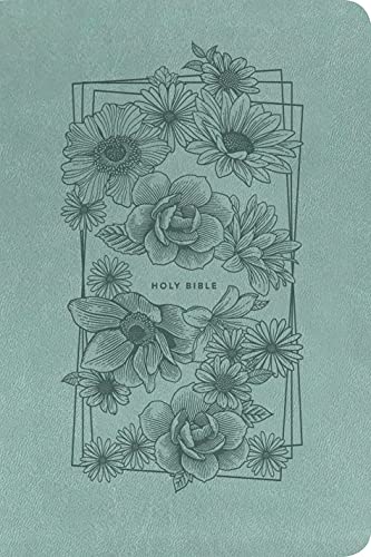 Nlt Premium Value Thinline Bible, Filament Enabled Edition (Leatherlike, Bouquet Teal): New Living Translation, Bouquet Teal, Leatherlike, Premium Value Thinline Bible, Filament Enabled Edition