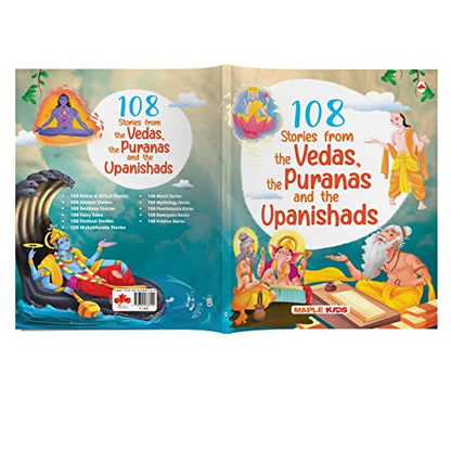 108 Stories from the Vedas, the Puranas and the Upanishads for Children (Illustrated) - Indian Mythology Story Book for Kids - Bedtime Stories -Read Aloud to Infants, Toddlers