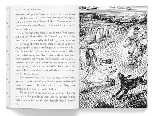 The Hound of the Baskervilles: Illustrated Abridged Children Classics English Novel With Review Questions (Hardback)