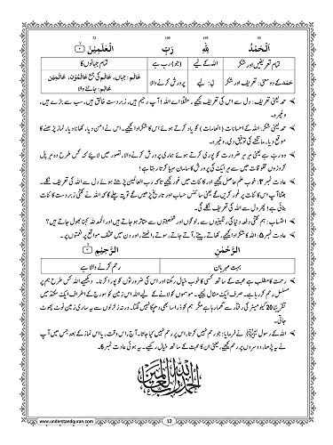 Understand Qur'an 50% Course 1 Urdu book