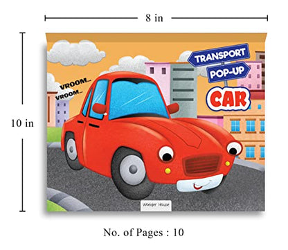 Pop-Up Transport - Car - Gorgeously Illustrated Pop-Up Book For Children - Learn About The World Of Cars And What All They Do