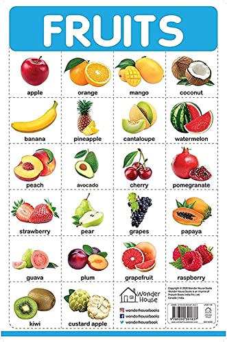Fruits - My First Early Learning Wall Chart: For Preschool, Kindergarten, Nursery And Homeschooling book cover