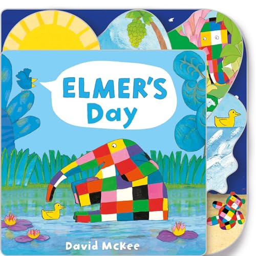 Elmers Day: Tabbed Board Book book cover