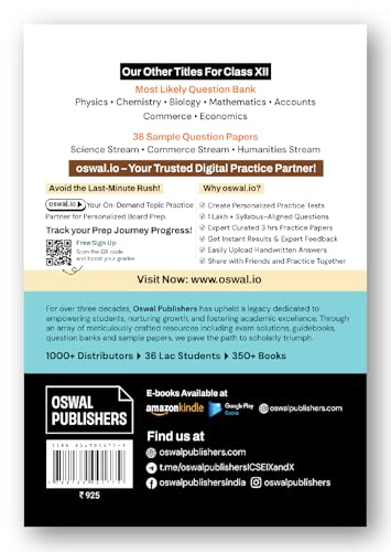 Gurukul by Oswal ISC Class 12 Science Stream 10 Years Solved Papers for 2027 Exam | Yearwise Board Papers 2016–2026 | Eng I & II, Hindi, Physics, Chemistry, Biology, Maths, Computer Science & Phy Edu