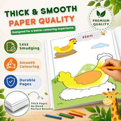 Super Jumbo Colouring Book (Animals & Birds)