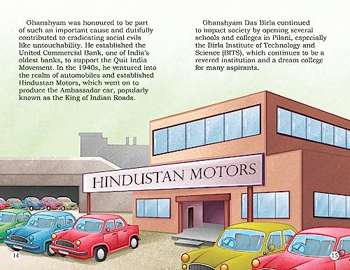 Story Books for Kids (Set of 5 Books) (Illustrated) - Indian Entrepreneurs - Biographies for Kids - Ambani, G.D Birla, Narayana Murthy, Kiran Mazumdar Shaw, J.R.D. Tata - Read Aloud to Infants, Toddlers - Age 3+ Years