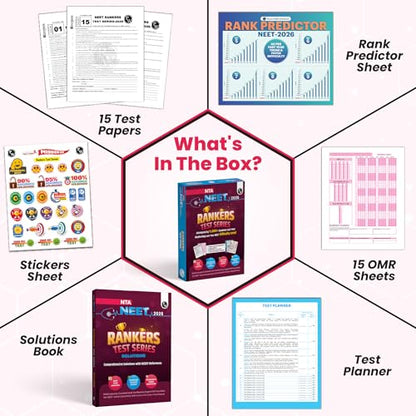 PW NTA 15 NEET Rankers Test Series 2026 | Expert Verified & Curated | 15 NEET-Like Test Booklets, 15 OMR Sheets, Solution Booklet, Rank Predictor & ... [Paperback] [Jan 08, 2026] Physics Wallah