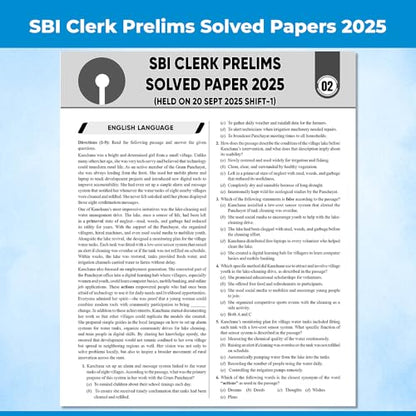 PW 24 SBI Clerk Prelims & Mains Previous Year Solved Papers (Till Nov 2025) with 15 Online CBT Tests For 2026 Exam | 3500 PYQ Questions | Fully Solved