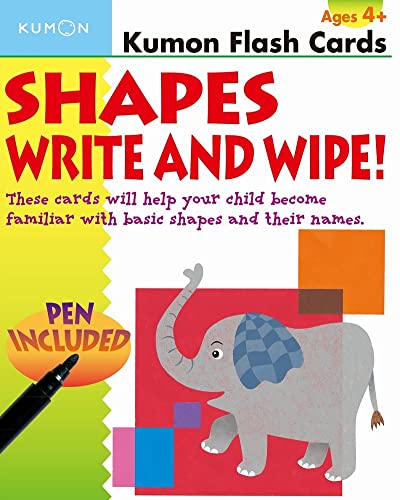 FLASH CARDS SHAPES WRITE & WIPE! book cover