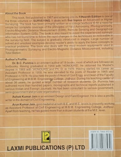 Surveying Vol 1 By BC Punmia (Second Hand & Used Book) (S)