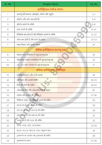 Master Electrical Book in Hindi, Industrial Electrical Concepts Guide, Zero to Hero wiring book for Electrical Engineers [paperback] Electrical Dost
